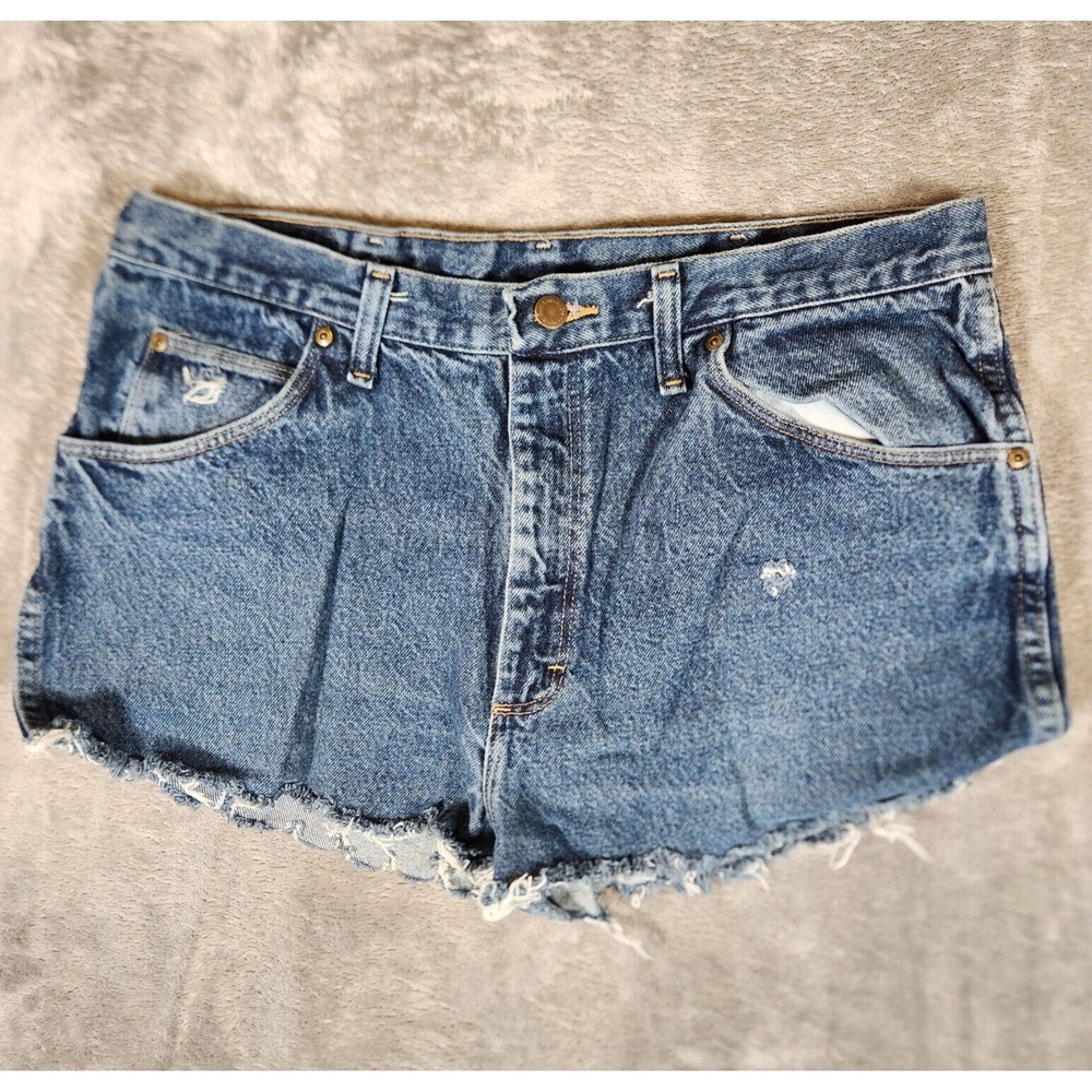Wrangler Shorts Women's 35X1 Cut-Off Denim‎ Regular Fit